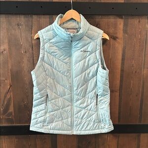 Columbia Women's Sky Blue Puffer Vest Size Large
